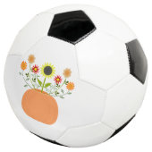 Erntedank Blume in Pumpkin Fußball (Dreiviertel)