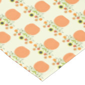 Erntedank Blume in Pumpkin Gemustert Tischdecke (Schrägansicht)