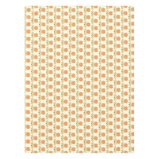 Erntedank Blume in Pumpkin Gemustert Tischdecke (Vorderseite)