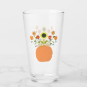 Erntedank Blume in Pumpkin Glas (Rückseite)