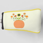 Erntedank Blume in Pumpkin Golf Headcover (Vorderseite)