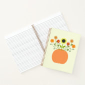 Erntedank Blume in Pumpkin Notizblock (Innenseite)