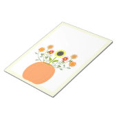 Erntedank Blume in Pumpkin Notizblock (angewinkelt)