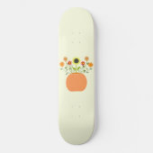 Erntedank Blume in Pumpkin Skateboard (Vorderseite)