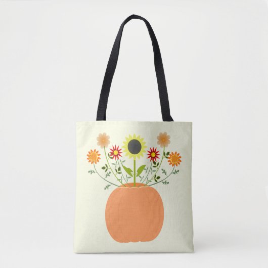Erntedank Blume in Pumpkin Tasche (Vorderseite)