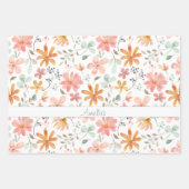 Erntedank Blume Orange Geschenkpapier Set (Vorderseite 2)