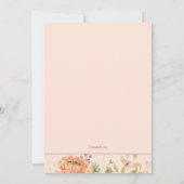 Erntedank Blumendinner Einladung (Rückseite)