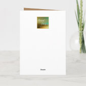 Erntedank-Blumenkarte Feiertagskarte (Rückseite)