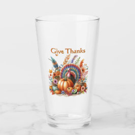 Erntedank Boho Turkey Pint Glas