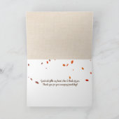 Erntedank Books for Friendship Karte (Innenseite)