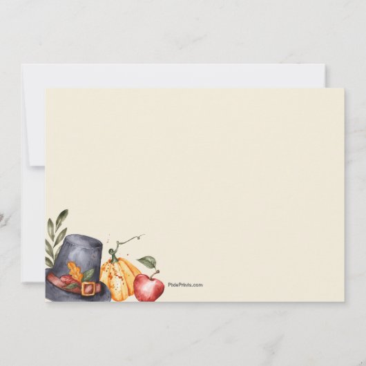 Erntedank Border Einladung (Rückseite)