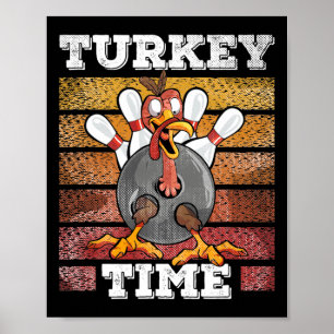 Erntedank Bowl Bowler Strike Button Sport Türkei B Poster