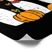 Erntedank Bowling Buttone Funny Fall Bowler Männer Poster (Ecke)