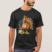 Erntedank Bowling Men Funny Turkey Bowlin T-Shirt (Vorderseite)