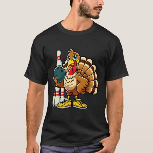 Erntedank Bowling Shirt Damen Männer Funny Türkei (Vorderseite)