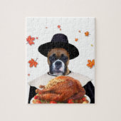 Erntedank Boxer Dog Puzzle (Vertikal)