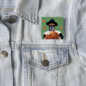 Erntedank-Boxer-Hund Button (Beispiel)