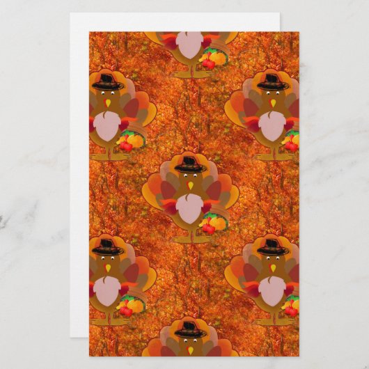 Erntedank Briefpapier (Vorne/Hinten)