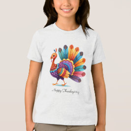 Erntedank Bright Feathers Türkei T - Shirt