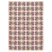 Erntedank Bright Feathers Turkey Tablecloth Tischdecke (Vorderseite)