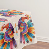 Erntedank Bright Feathers Turkey Tablecloth Tischdecke (Beispiel)