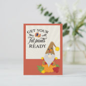 Erntedank bringt frische Pants zum Fliegen Postkarte (Stehend Vorderseite)