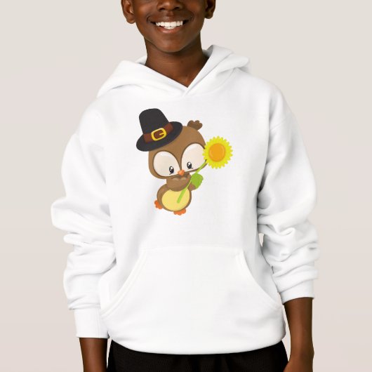 Erntedank, Brot, Pilgerhut, Blume Hoodie (Vorderseite)