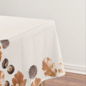 Erntedank Brown Autumn Leaves & Conkers Frames Tischdecke (Beispiel)