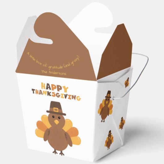 Erntedank Brown Yellow Türkei Große Lebensräume Geschenkschachtel (Offen)