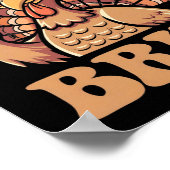 Erntedank Bruh Funny Turkey Fall Boys Poster (Ecke)