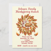 Erntedank Brunch Einladung (Vorderseite)