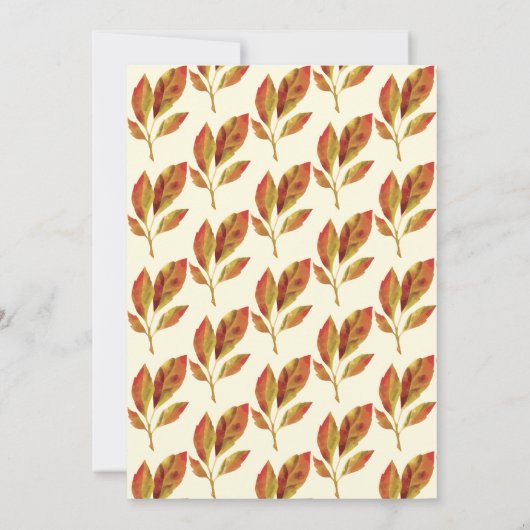 Erntedank Brunch Einladung (Rückseite)