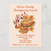 Erntedank Brunch Harvest Postkarte (Vorderseite)