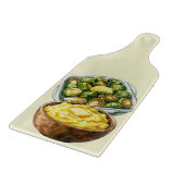 ERNTEDANK BRUSSLE SPROUTS & MASHED KARTOFFELN SCHNEIDEBRETT (Ecke)