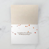 Erntedank Bücher mit Pumpkin Karte (Innenseite)