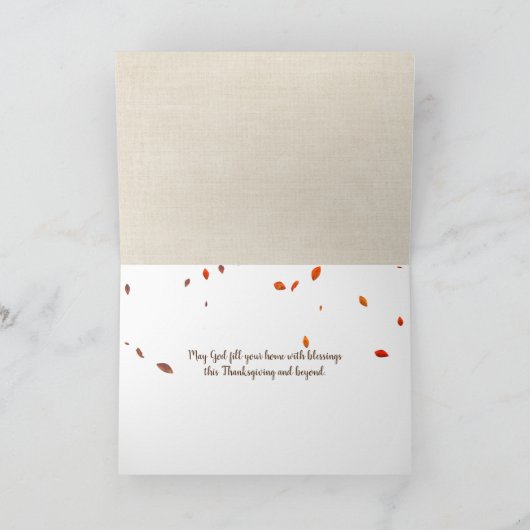 Erntedank Bücher mit Pumpkin Karte (Innenseite)