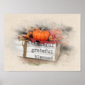 Erntedank Bücher mit Pumpkin Poster (Vorne)