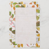 Erntedank Buchstaben Herbst lässt Herbstfarben Briefpapier (Vorne/Hinten)