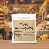 Erntedank Business Light Brawn Background Geschenktütchen