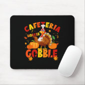 Erntedank Cafeteria Worker Gobble Squad Türkei Mousepad (Mit Mouse)