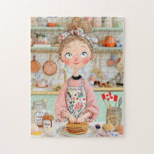Erntedank Canada Puzzle | Cosy Kitchen Pancake