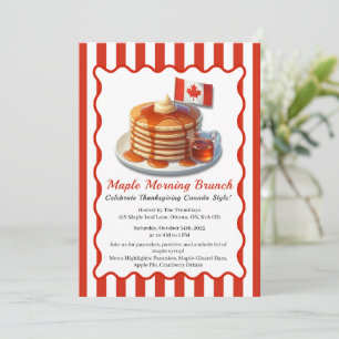 Erntedank Canada Style   Ahornvormittagsbrunch Einladung