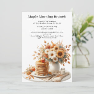 Erntedank Canada Style   Ahornvormittagsbrunch Einladung