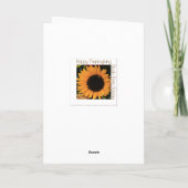 Erntedank Card Feiertagskarte (Rückseite)
