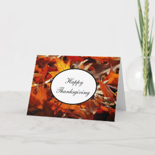 Erntedank-Card-Herbstlaub #2 Feiertagskarte