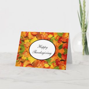 Erntedank-Card-Herbstlaub #4 Feiertagskarte