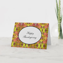 Erntedank-Card-Herbstlaub Nr. 1 Feiertagskarte