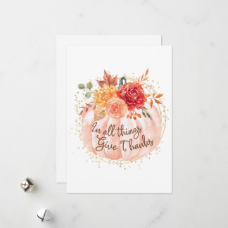 Erntedank Card - in allem danke Feiertagskarte