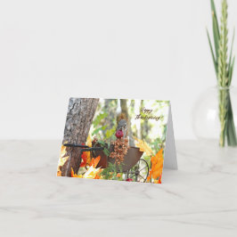 Erntedank card Mr Bickles The Eichhörnchen 5 x 7" Dankeskarte