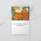 Erntedank card Mr Bickles The Eichhörnchen 5 x 7" Dankeskarte (Innenseite)